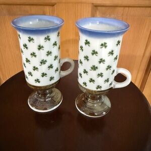 Otagiri Blue Rim Clover Mugs